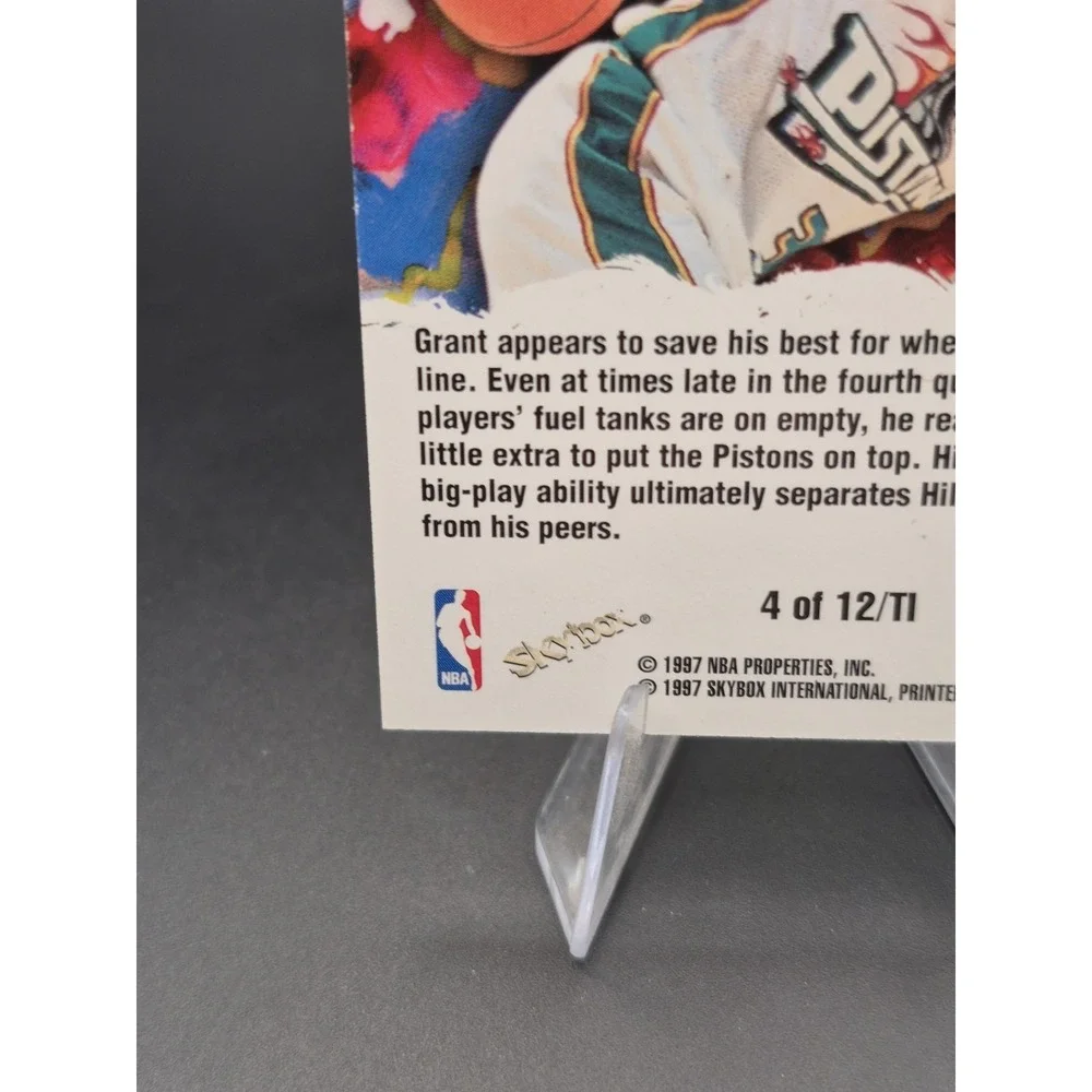 1997‎ Skybox Z-Force Grant Hill Total Impact #4 Of 12/T1 HOF Detroit Pistons
